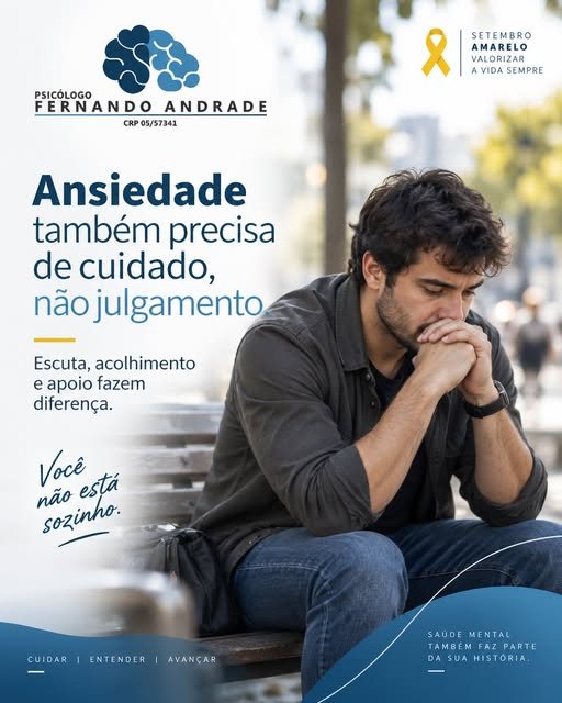 Arte de Instagram criada pela FAV Social Media para Psicólogo Fernando Andrade